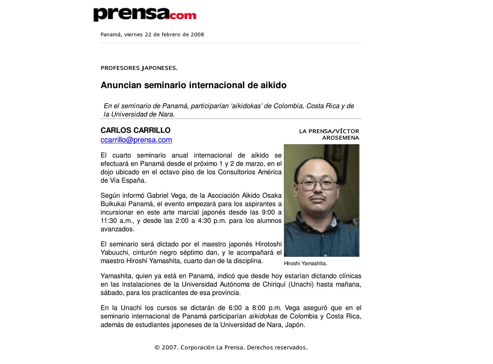 Seminario internacional de aikido 2008